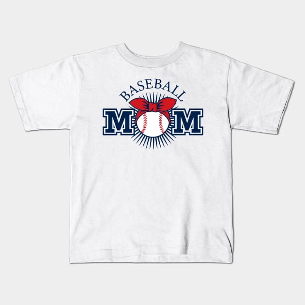 Baseball Mom Life Kids T-Shirt by unique_design76